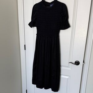 GAP Elegant Black Midi Dress
